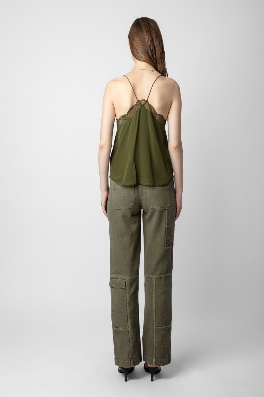  [NAME] Camisole kaki women | Zadig&Voltaire Lebanon