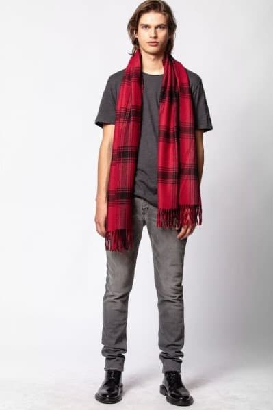  [NAME] scarf black men | Zadig&Voltaire