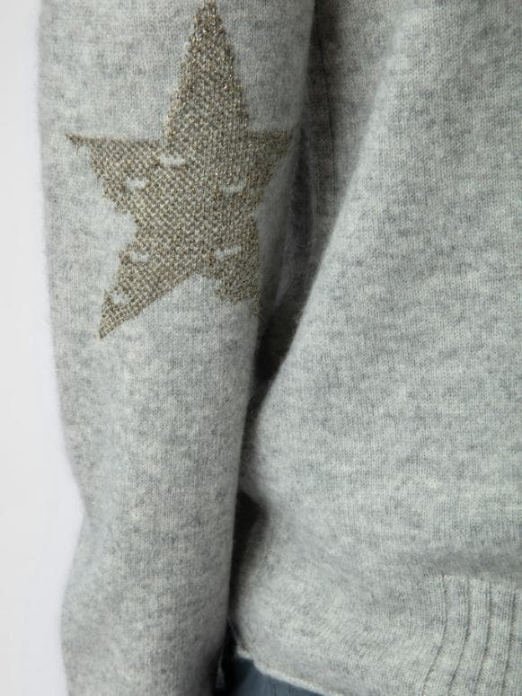 Cici Patch Cashmere Sweater