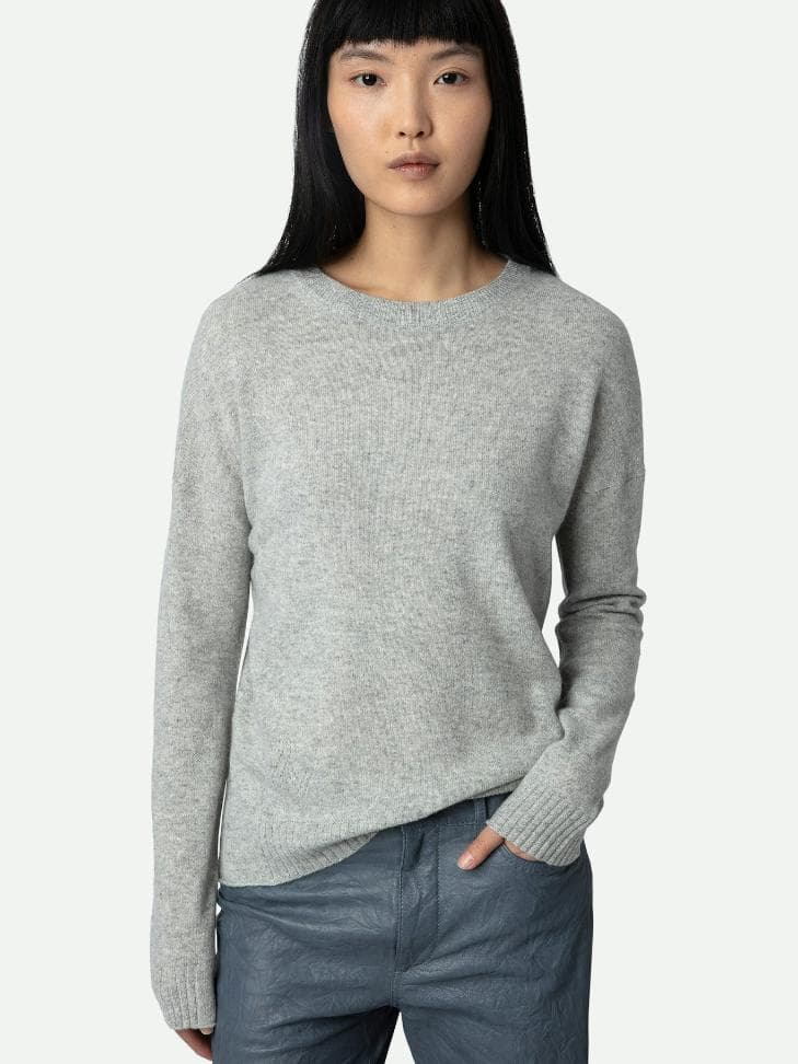 Cici Patch Cashmere Sweater