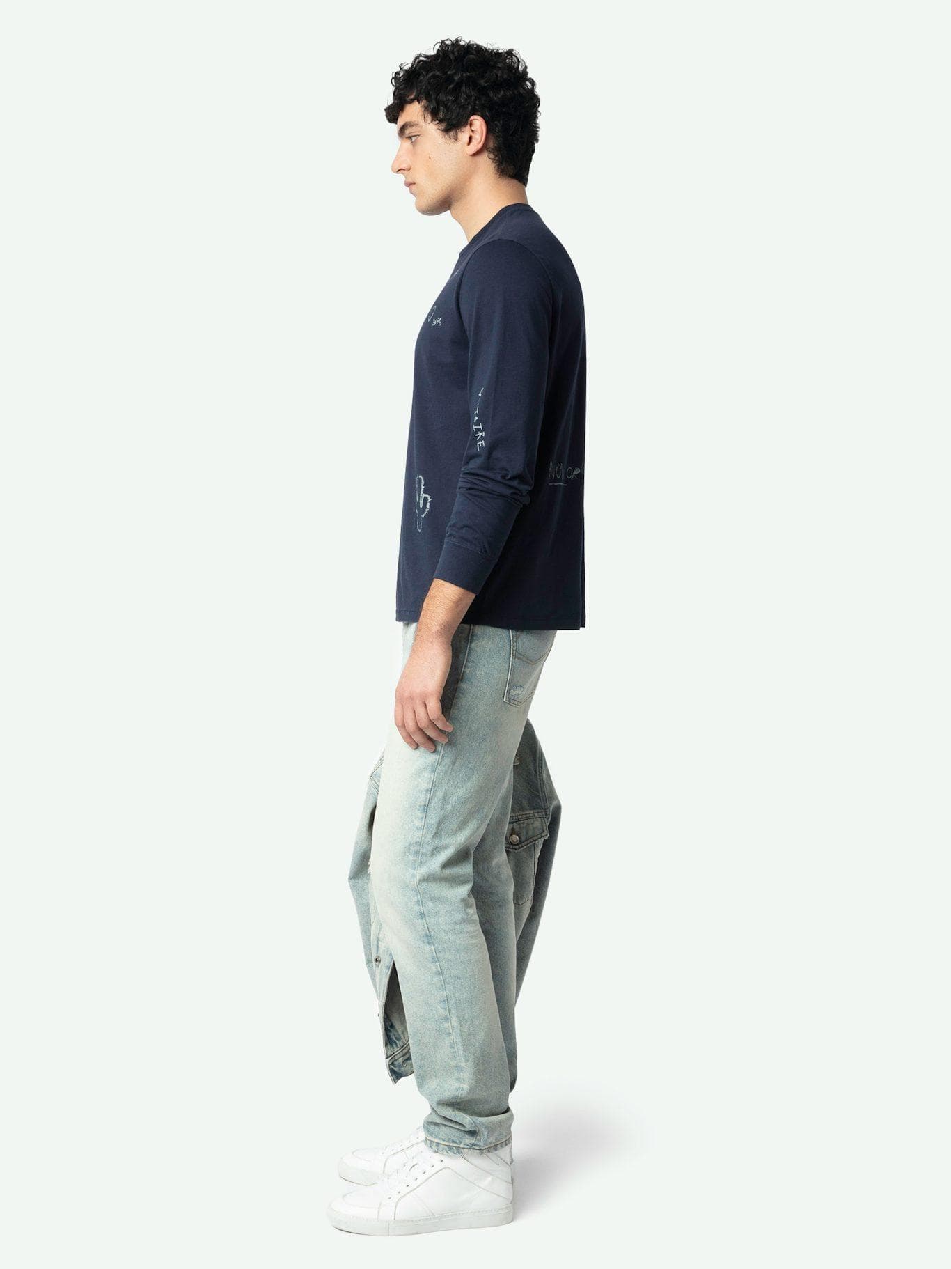  [NAME] t-shirt blue men | Zadig&Voltaire Lebanon