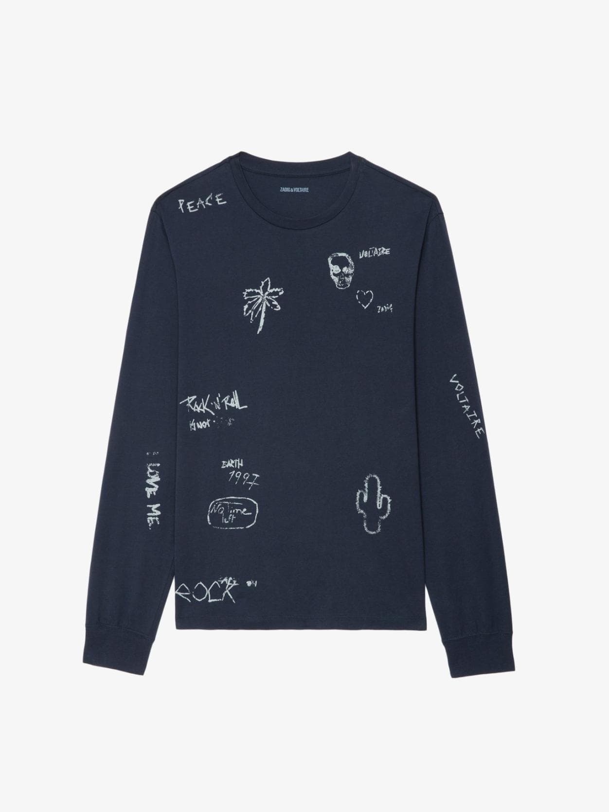  [NAME] t-shirt blue men | Zadig&Voltaire Lebanon