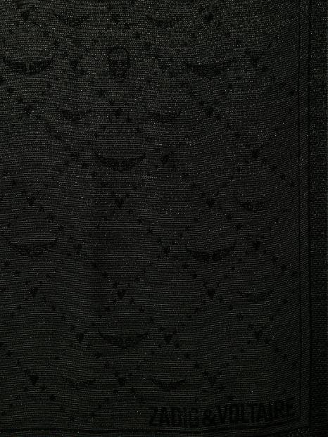 Glenn Monogram Metallic Scarf