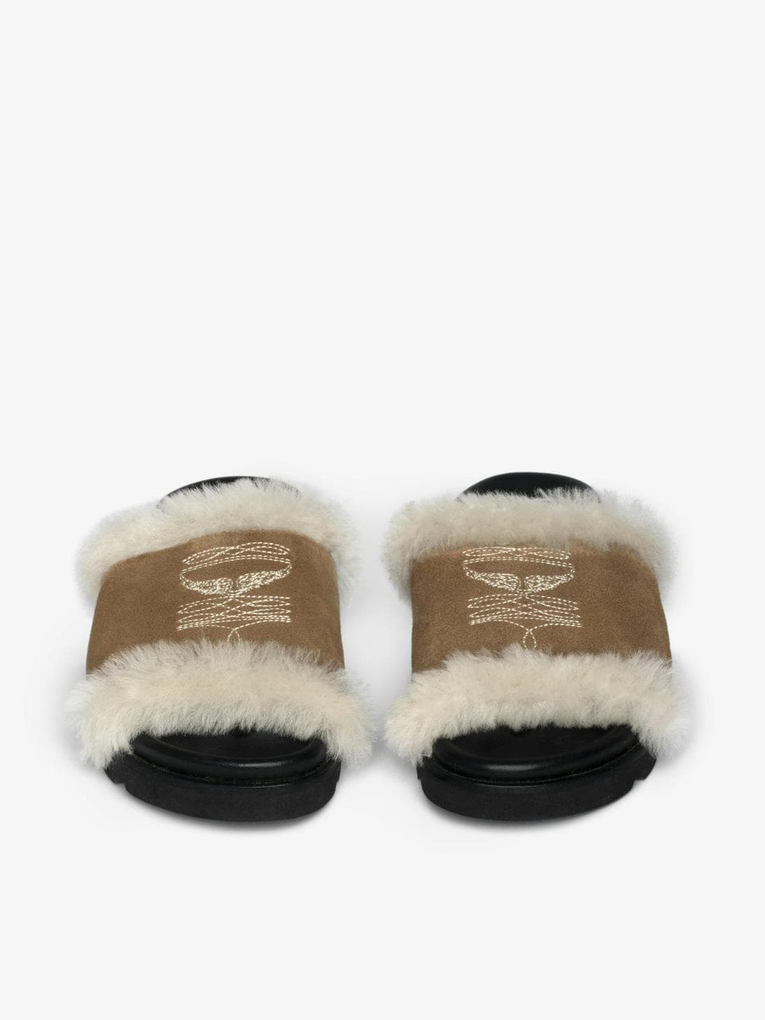 Teddy Bare Shearling Mules