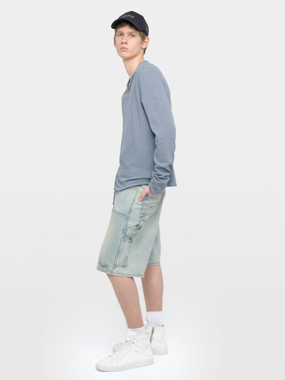  [NAME] T-shirt blue men | Zadig&Voltaire Lebanon