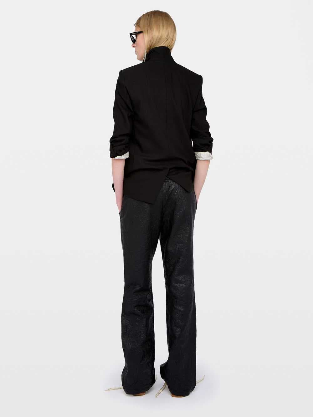 Pocha Crinkled Leather Trousers