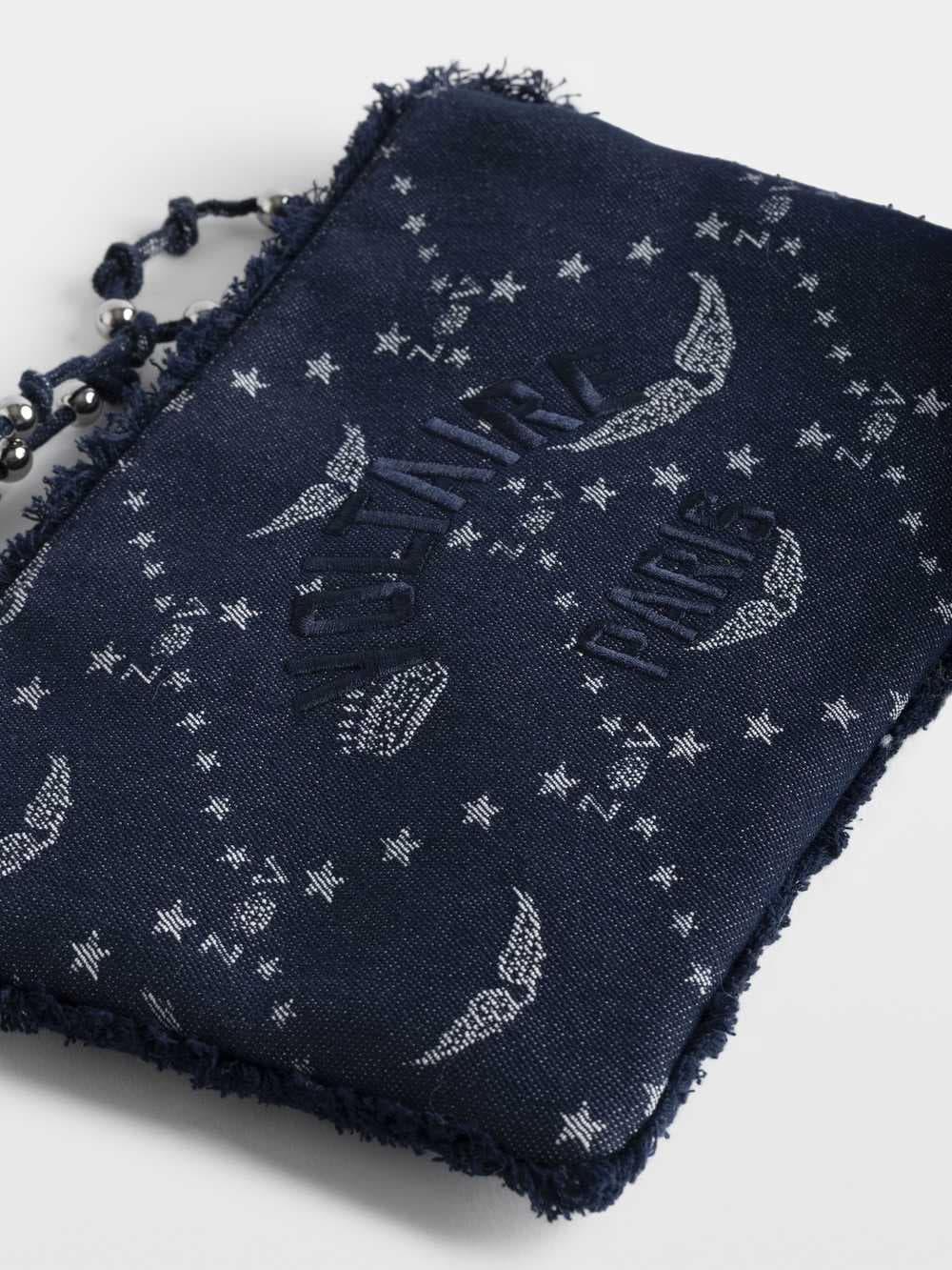 Angel Denim Monogram Clutch