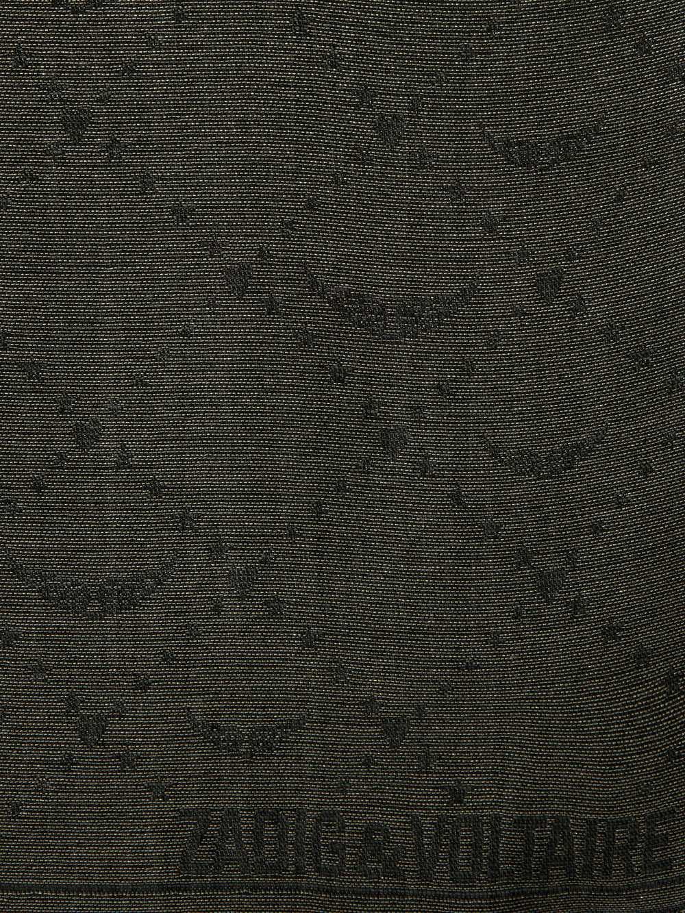 Glenn Monogram Metallic Scarf