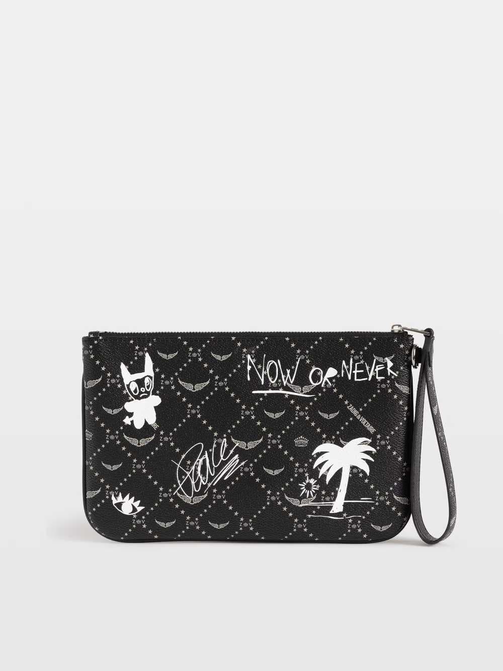 Z Pouch Monogram Arty Tag Clutch