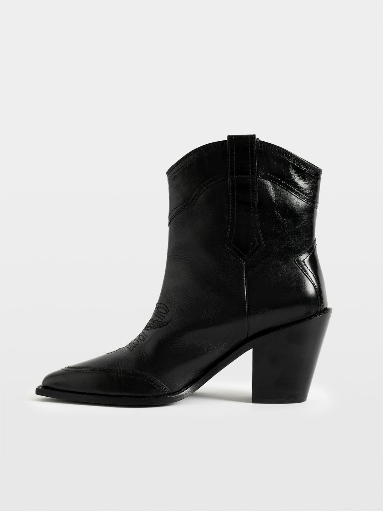 Cara Vintage Patent Boots
