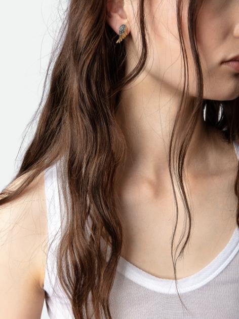 Rock Feather Earrings