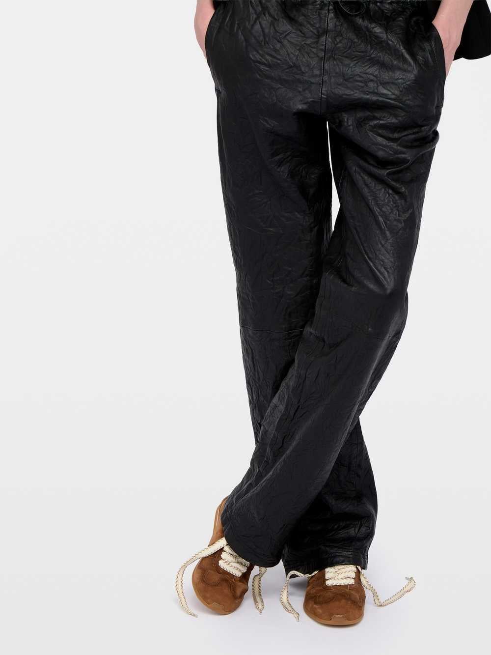 Pocha Crinkled Leather Trousers