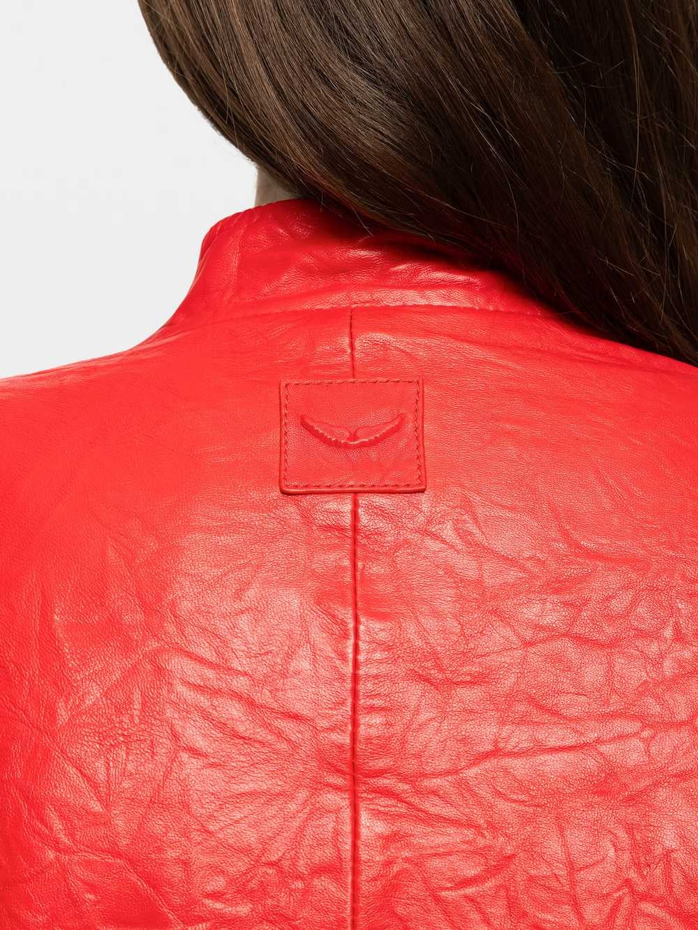Veryn Creased Leather Blazer